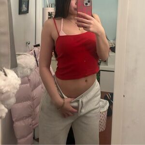 Brandy Melville red Camisole Top